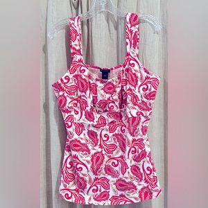 Ann Taylor Size XL (14) tank top with paisley detail. Gently worn condition.